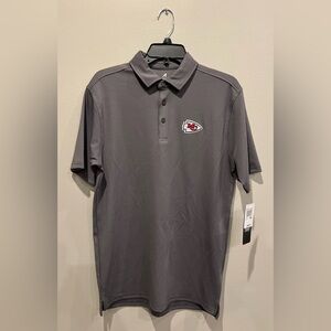 KANSAS CITY CHIEFS Gray Polo Shirt